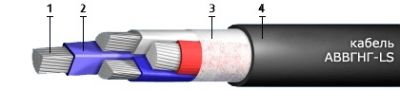 Кабель АВВГнг-LS (1 кВ) 1х35 (ож)